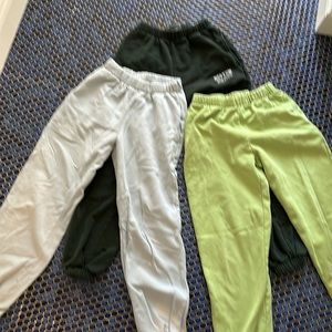 Three Pairs of Brandy Melville Sweatpants